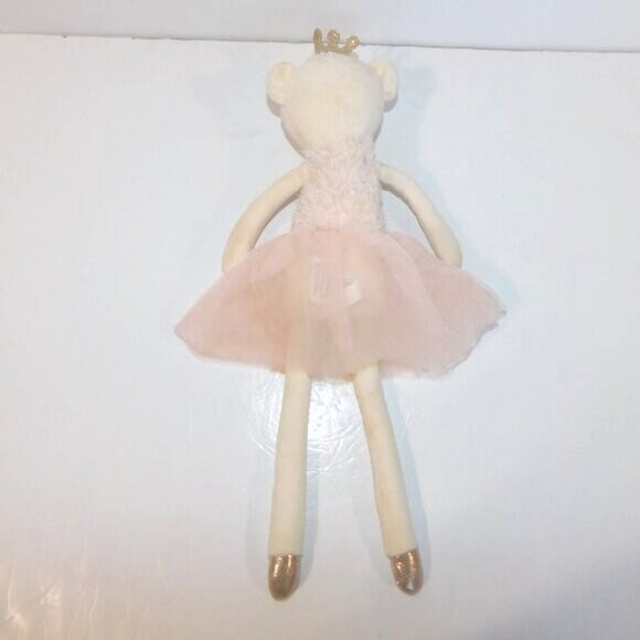 Coco Village 17" Plush Cream Pink Gold Ballerina Bear Stuffed Toy Lovey - Picture 7 of 7